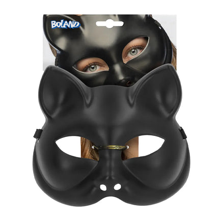 Halvmask Kitty, svart