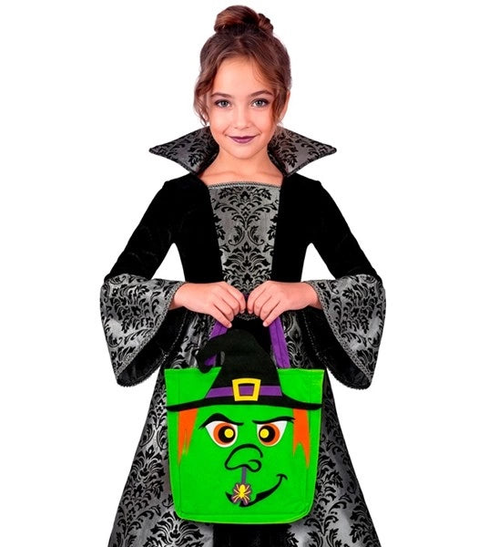”Trick or Treat”-väska med häxa