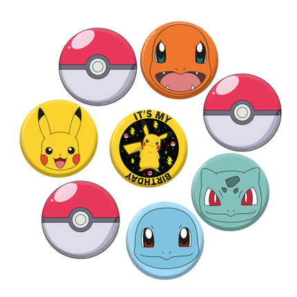 Pokemon Knapp 3,5cm 8st