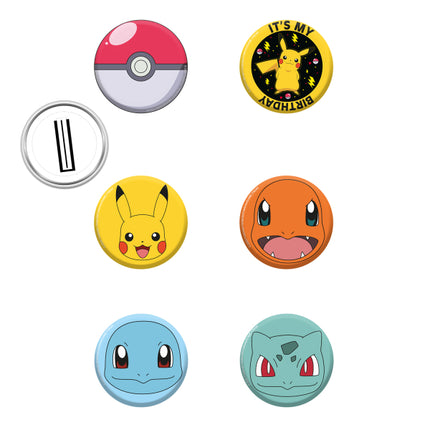 Pokemon Knapp 3,5cm 8st