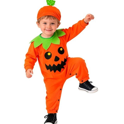 Halloween-overall för bebis med pumpamotiv, 2-delad