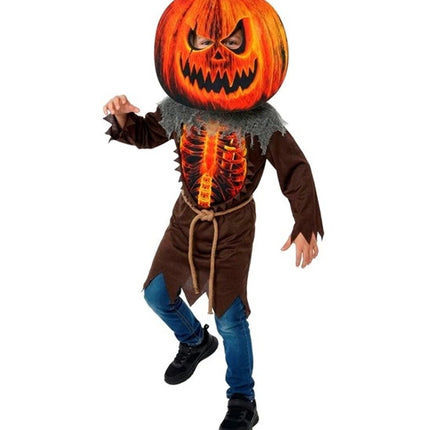Halloween-kostym för barn: läskig pumpa
