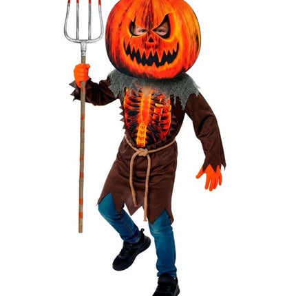 Halloween-kostym för barn: läskig pumpa