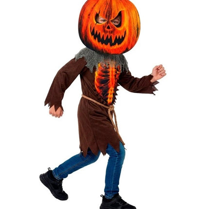Halloween-kostym för barn: läskig pumpa