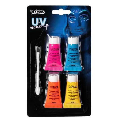 UV-neon-sminkkit (vattenbaserat smink, applikator)