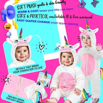 Unicorn-kostym för barn, sammet