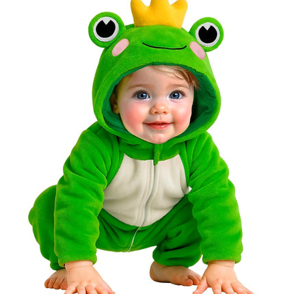 Grod-onesie, grön, barn