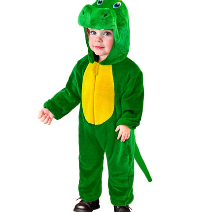 Dinosaurie-onesie för barn i sammet