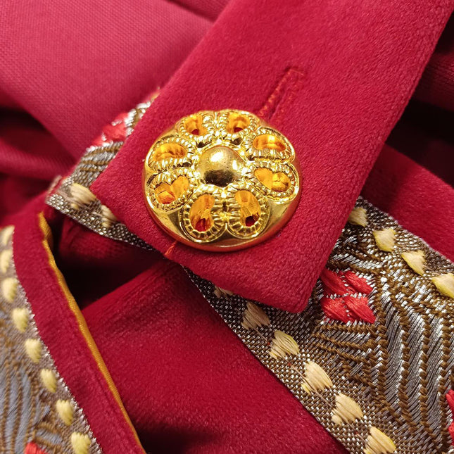 Sinterklaasdräkt Komplett sammet 4 delar