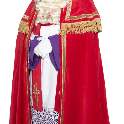 Sinterklaas kostym Bomullssammet 4 delar