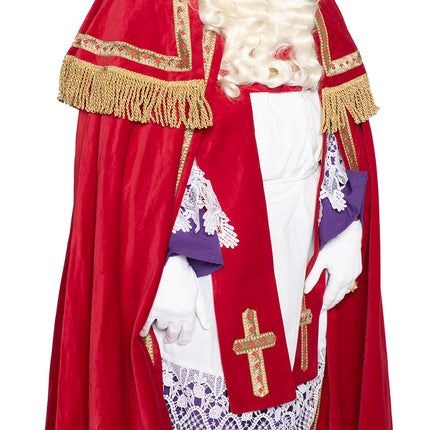 Sinterklaas kostym Bomullssammet 4 delar