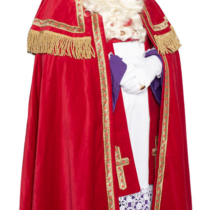 Sinterklaas kostym Bomullssammet 4 delar