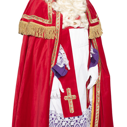 Sinterklaas kostym Bomullssammet 4 delar