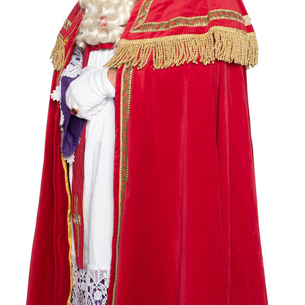 Sinterklaas kostym Bomullssammet 4 delar