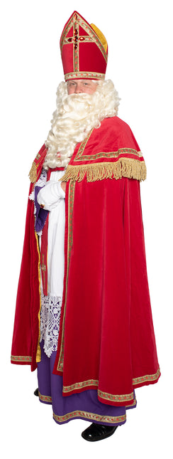 Sinterklaas kostym Bomullssammet 4 delar