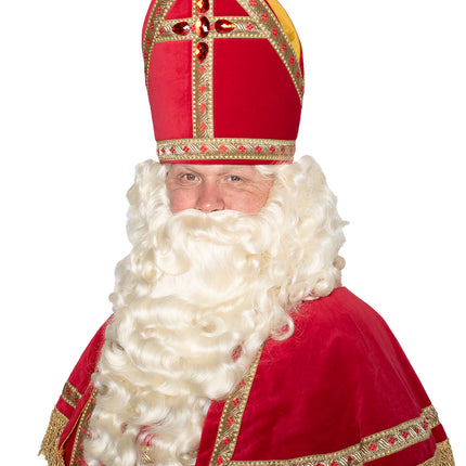 Sinterklaas kostym Bomullssammet 4 delar