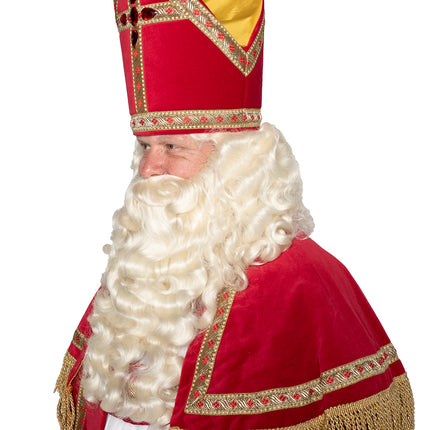 Sinterklaas kostym Bomullssammet 4 delar