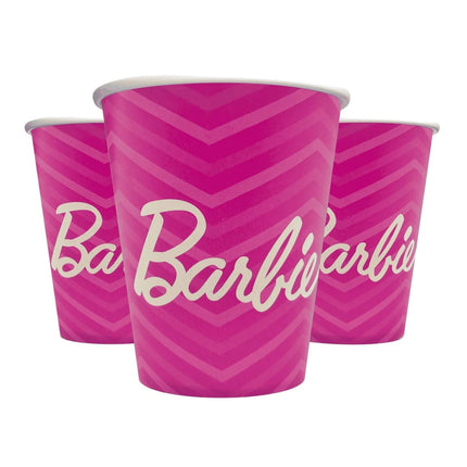 Barbie-muggar, rosa, 250 ml, 8 st