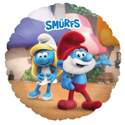Smurfarna Folieballong Stor Smurf Tom 45 cm