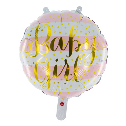 Baby-heliumballong, flicka, tom, 45 cm