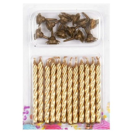 Guldljus 6 cm, 12 st