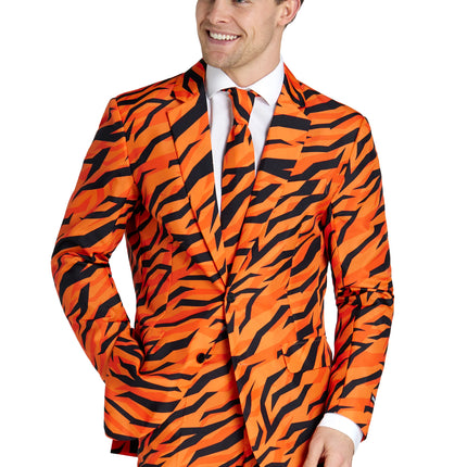 Tigerdräkt för herrar, orange, 3-delad