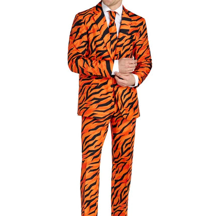 Tigerdräkt för herrar, orange, 3-delad