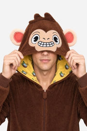 Ape-onesie, unisex, brun