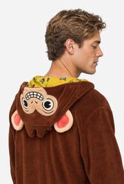 Ape-onesie, unisex, brun