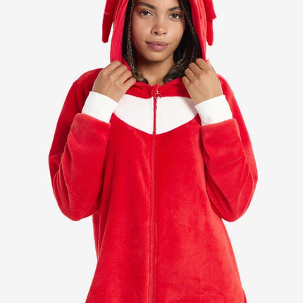 Sonic the Hedgehog Knuckles Onesie Unisex Rood