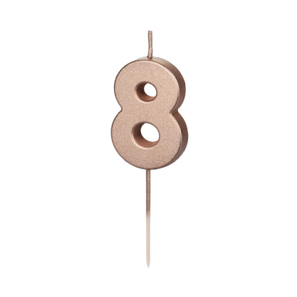 8 års ljus roséguld 9cm
