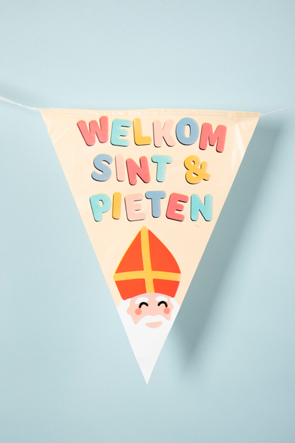 Flagglinje Välkommen Sint & Piet 6m