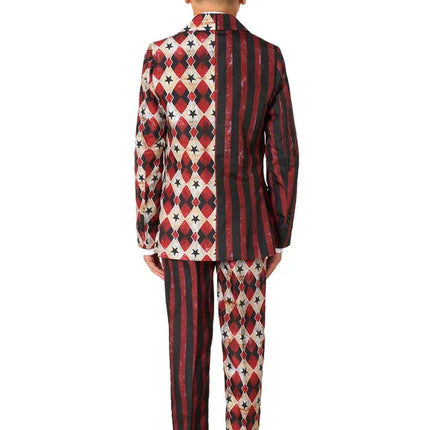 Skräckclown-kostym för pojkar, 3-delad