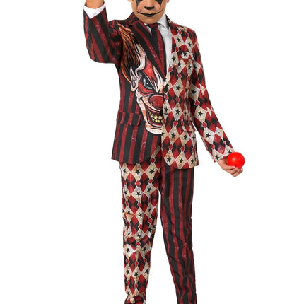 Skräckclown-kostym för pojkar, 3-delad