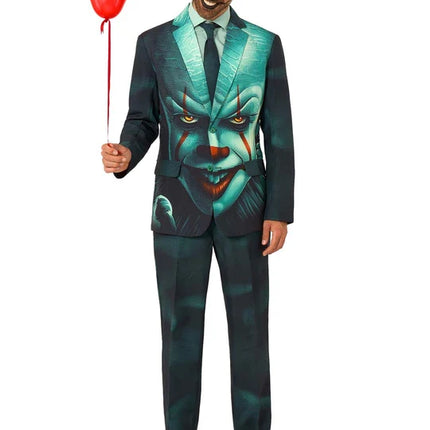 IT Pennywise-kostym för herrar, 3-delad