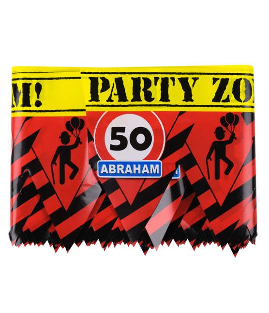 Abraham Afzetlint 50 jaar 12m van Paper Dreams koop je bij Partywinkel