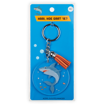 Acryl Sleutelhanger Haai van Paper Dreams koop je bij Partywinkel