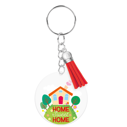 Nyckelring i akryl – Home sweet home