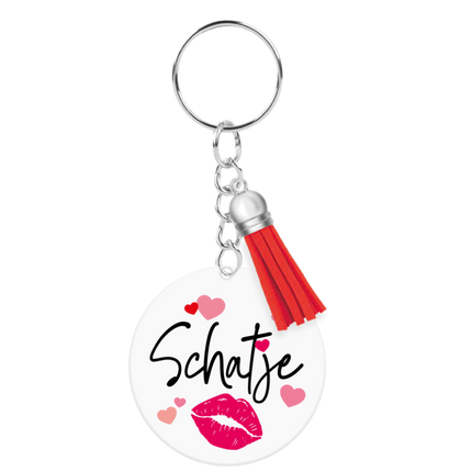 Nyckelring i akryl, ”Schatje”