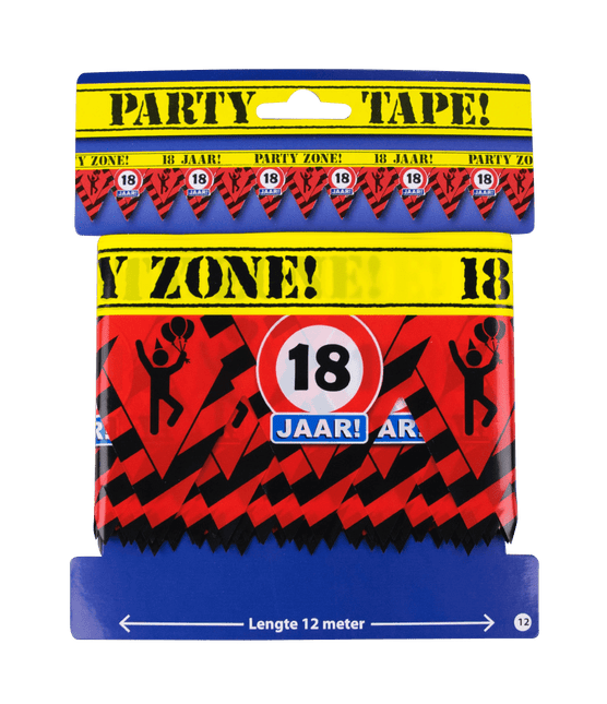 Afzetlint 18 Jaar 12m van Paper Dreams koop je bij Partywinkel