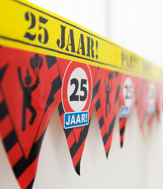 Afzetlint 25 Jaar 12m van Paper Dreams koop je bij Partywinkel