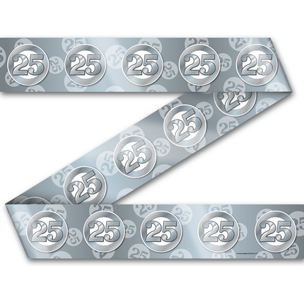 Afzetlint 25 Jaar Getrouwd 12m van Paper Dreams koop je bij Partywinkel