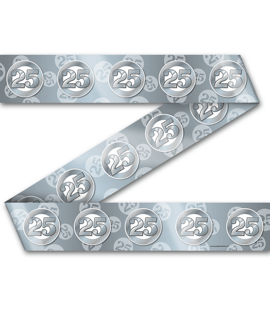 Afzetlint 25 Jaar Getrouwd 12m van Paper Dreams koop je bij Partywinkel