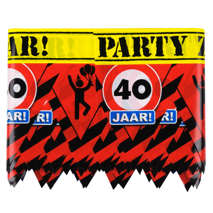 Afzetlint 40 Jaar 12m van Paper Dreams koop je bij Partywinkel