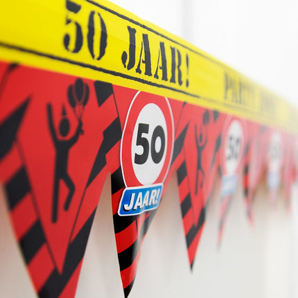 Afzetlint 50 Jaar 12m van Paper Dreams koop je bij Partywinkel