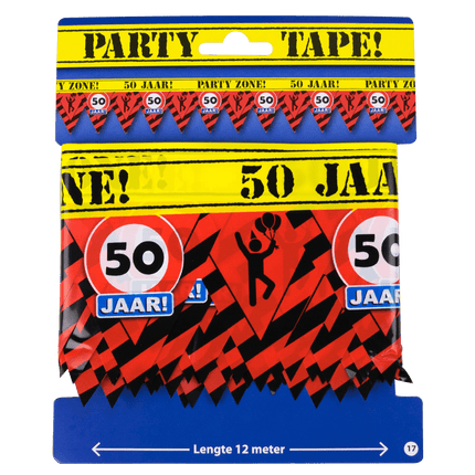 Afzetlint 50 Jaar 12m van Paper Dreams koop je bij Partywinkel