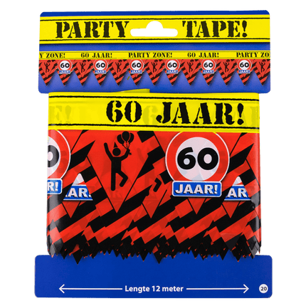 Afzetlint 60 Jaar 12m van Paper Dreams koop je bij Partywinkel
