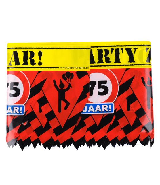Afzetlint 75 Jaar 12m van Paper Dreams koop je bij Partywinkel