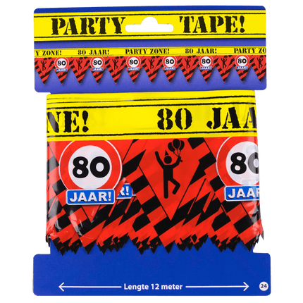 Afzetlint 80 Jaar 12m van Paper Dreams koop je bij Partywinkel
