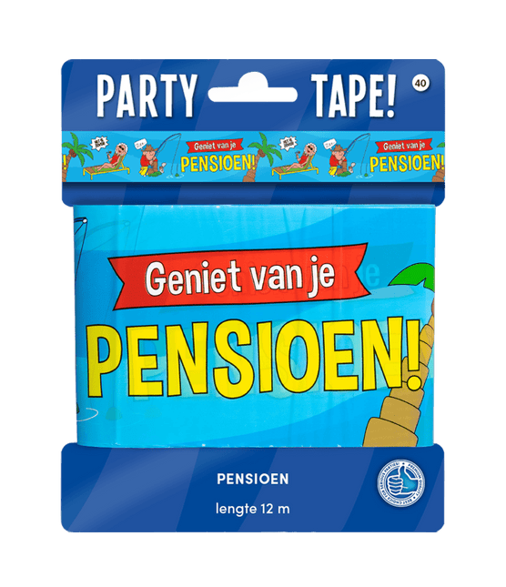 Afzetlint Pensioen 12m van Paper Dreams koop je bij Partywinkel